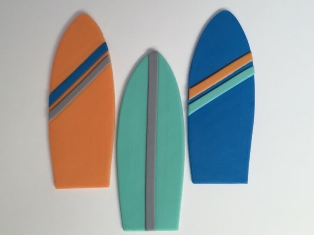Surfboard Cake or Cupcake Toppers Edible Fondant MakerPlace by Michaels